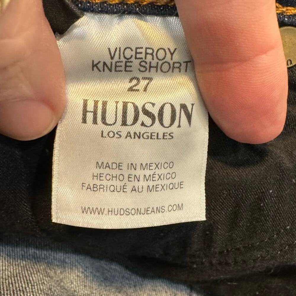 HUDSON $145 Viceroy Knee Length Shorts Dark Wash Size 27 - Picture 11 of 11